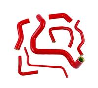 Radiator Water Hose Compatible with Seat for Leon MK1 for Cupra 180PS Silicone Engine Water Tank Pipe Coolant Radiator Hose Replacement Parts 7pcs(Red)