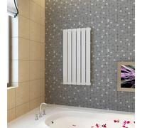 Radiator White 465 x 900 mm Low Carbon Steel Flat Panel 350W Slimline S Vertical