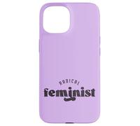 Radical Feminism, Minimal Statement Typography Case for iPhone 15