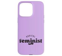 Radical Feminism, Minimal Statement Typography Case for iPhone 15 Pro Max