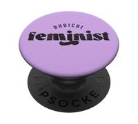 Radical Feminism, Minimal Statement Typography PopSockets Adhesive PopGrip