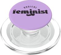 Radical Feminism, Minimal Statement Typography PopSockets PopGrip for MagSafe