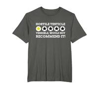 Radical Inguinal Orchiectomy Testicle T-Shirt, Men's Big and Tall, Asphalt Grey, 3X Tall
