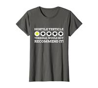 Radical Inguinal Orchiectomy Testicle T-Shirt, Women, Asphalt Grey, 3X-Large