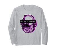 Radical Leftist Marx Glitch Long Sleeve T-Shirt