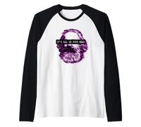 Radical Leftist Marx Glitch Raglan Baseball Tee
