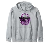 Radical Leftist Marx Glitch Zip Hoodie