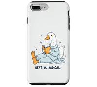 Radical Rest Goose Reading Book Pajamas Self-Care Case for iPhone 7 Plus/8 Plus