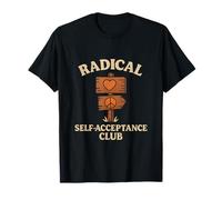 Radical Self Acceptance Club Wood Sign Graphic T-Shirt