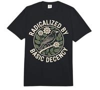 Radicalized by Basic Decency Bird Peace Women Comfort Colors Adult Heavyweight T-Shirt
