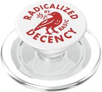Radicalized by Basic Decency | Bird With Leaves Distressed PopSockets PopGrip for MagSafe