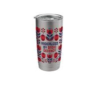 Radicalized by Basic Decency Bold Kindness Statement Stainless Steel Insulated Tumbler