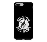 Radicalized by Basic Decency Crow Dark Humor Moral Compass Case for iPhone 7 Plus/8 Plus