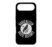 Radicalized by Basic Decency Crow Dark Humor Moral Compass Case for iPhone Air