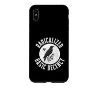Radicalized by Basic Decency Crow Dark Humor Moral Compass Case for iPhone XS Max