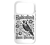 Radicalized By Basic Decency Crow Raven Floral Case for iPhone 17 Pro