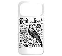 Radicalized By Basic Decency Crow Raven Floral Case for iPhone 17 Pro Max
