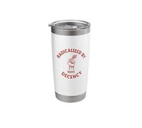Radicalized By Basic Decency Empath Human Rights Stainless Steel Insulated Tumbler