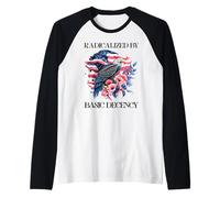 Radicalized by Basic Decency Flag Pro Democracy Anti Fascism Raglan Baseball Tee