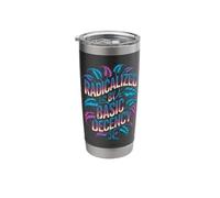 Radicalized By Basic Decency Funny Political Commentary Art Stainless Steel Insulated Tumbler