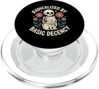 Radicalized by Basic Decency Gothic Skeleton Cat Lover Women PopSockets PopGrip for MagSafe