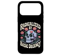 Radicalized by Basic Decency Gothic Skull Wild Flowers Women Case for iPhone 17 Pro Max