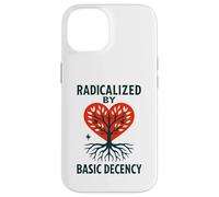 Radicalized By Basic Decency Heart Tree Statement Case for iPhone 14