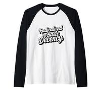 Radicalized by Basic Decency Human Rights Progressive Quote Raglan Baseball Tee