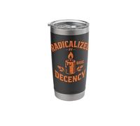 Radicalized by Basic Decency Peace Dove Equality Protest Stainless Steel Insulated Tumbler