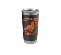 Radicalized by Basic Decency Peace Dove Equality Protest Stainless Steel Insulated Tumbler