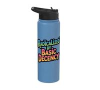 Radicalized by Basic Decency Positivity Stainless Steel Insulated Water Bottle