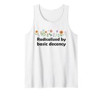 Radicalized By Basic Decency Social Democracy Floral Flower Tank Top