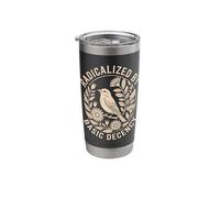 Radicalized By Basic Decency Social Justice Bird Stainless Steel Insulated Tumbler