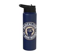Radicalized By Basic Decency Social Justice Power Activist Stainless Steel Insulated Water Bottle