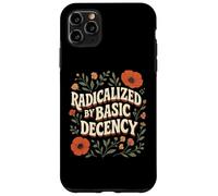 Radicalized By Basic Decency Vintage Retro Groovy Floral Case for iPhone 11 Pro Max