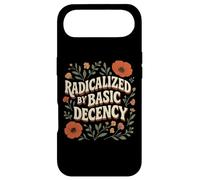 Radicalized By Basic Decency Vintage Retro Groovy Floral Case for iPhone Air