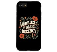 Radicalized By Basic Decency Vintage Retro Groovy Floral Case for iPhone SE (2020) / 7/8