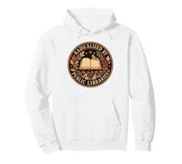 Radicalized by Public Libraries Bookish Humor for Bookworms Pullover Hoodie