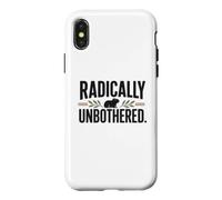 Radically Unbothered Capybara Meme Funny Calm Rodent Case for iPhone X/XS
