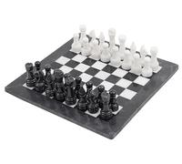 Radicaln Marble Chess Set 15 Inch Black and White Handmade Marble Chess Board for Adults, Luxury Valentine Game Night Gift for Him - 1 Chess Board & 32 Chess Pieces