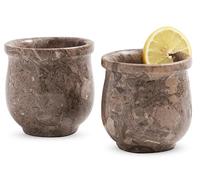 Radicaln Marble Shot Glasses Oceanic 2'' Inches Handmade Beer Glasses Drinking Kitchen Set - Vodka Glasses, Juice Glasses, Martini Glasses, Shot Glasses for Bar Set