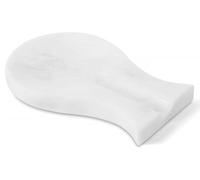 Radicaln Marble Spoon Rest White Spatula Ladle Fork Handmade Utensil Rest - Spoon Rests Keeper Kitchen Organizer - Chef Cooking Helper Tool Countertop Spoon Holder
