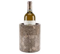 Radicaln Marble Wine Cooler Verona 6.5" - Handmade Insulated Chiller for Champagne, Wine & Beverages - Elegant Wine Bottle Holder & Bar Décor Accessory (Oceanic)