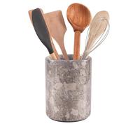 Radicaln Oceanic Marble Utensil Holder 6.5'' Inches - Keeps Kitchen Gadgets & Multi-functional for Countertop