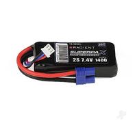 Radient 1400mAh 2S 7.4v 30C RC LiPo Battery w/ EC3 Connector Plug