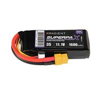Radient 1600mAh 3S 11.1v 30C RC LiPo Battery w/XT60 Connector Plug