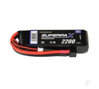 Radient 2200mAh 3S 11.1v 30C RC LiPo Battery w/Deans HCT T-style Connector Plug