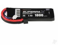 Radient 2S 1800mAh 7.4V 30C LiPo Battery Pack Deans HCT RDNB18002S30H