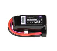 Radient 4S 1400mAh 14.8V 50C LiPo Battery w/Deans (HCT) Connector Plug