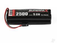 Radient 9.6V 2500mAh NiMH AA Square RC Transmitter Battery JR Connector RDNBN2500S8JRSQ
